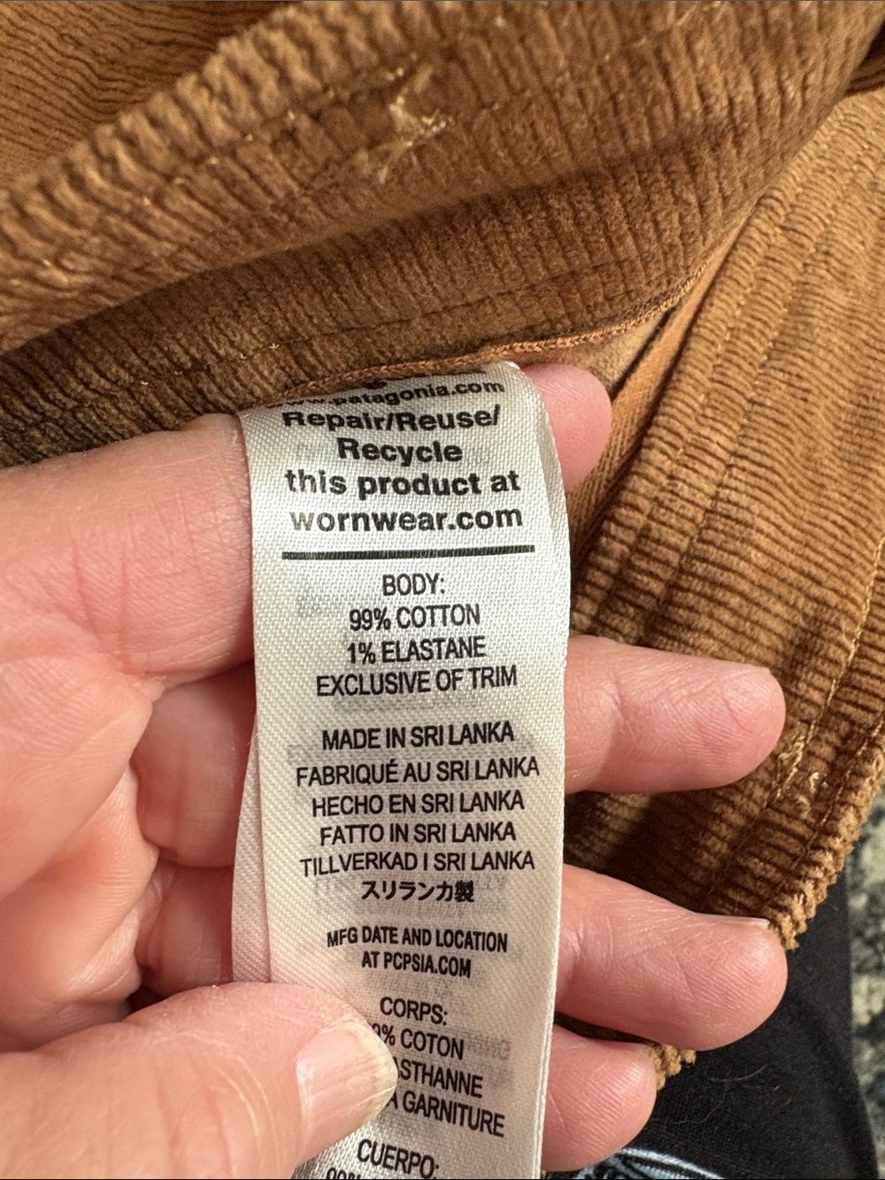 EUC Patagonia Wide Leg Corduroy Pants - Size 6 - Picture 6 of 6